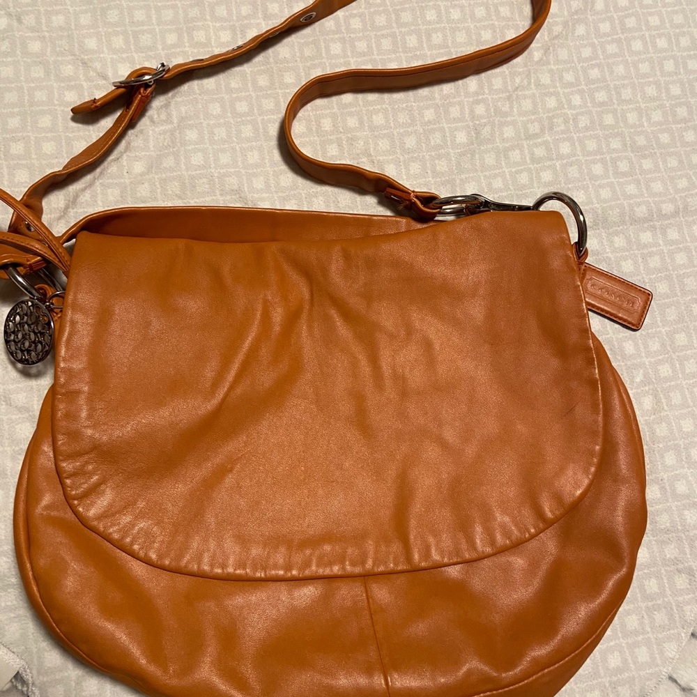 Coach Orange crossbody bag